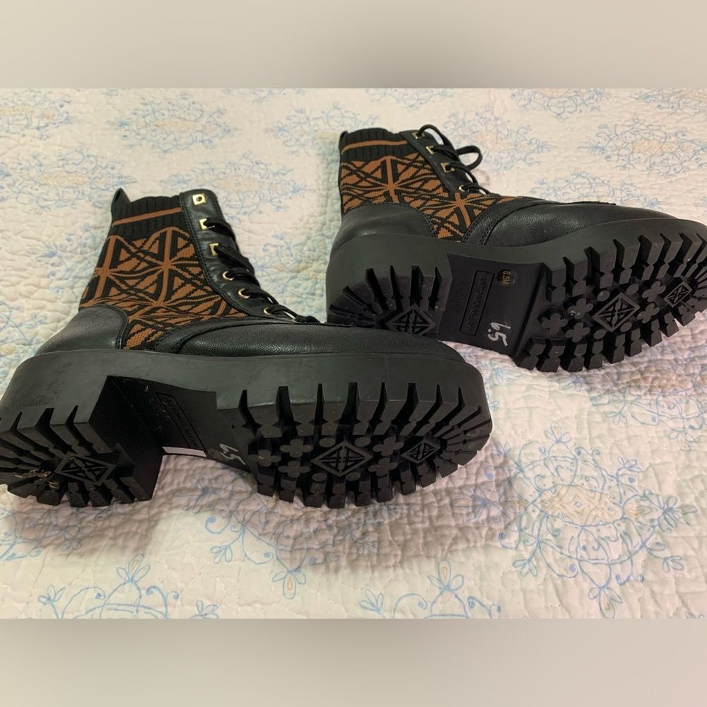 Antonio Melani 20th Anniversary Collection Lace-up Combat Moto Boots 6.5 - Picture 2 of 5